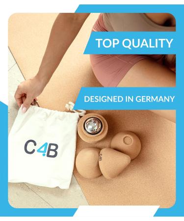 Buy C4B Cork Trigger Point Presser Set | 2-in-1 Cork Massage Ball & Acupressure Tool for Home Office & Sports - Buy Online on GoSupps.com