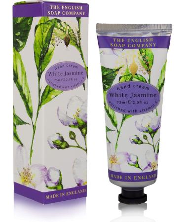 The English Soap Company Hand Cream Jasmine Hand Cream Moisturising Hand Cream for Men and Women White Jasmine Scent 75ml - Buy Online on GoSupps.com