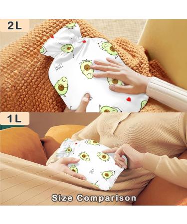 NAANLE YOGA Avocado Hot Water Bottle 1L - Transparent Heat & Cold Therapy for Pain Relief - Buy Online on GoSupps.com