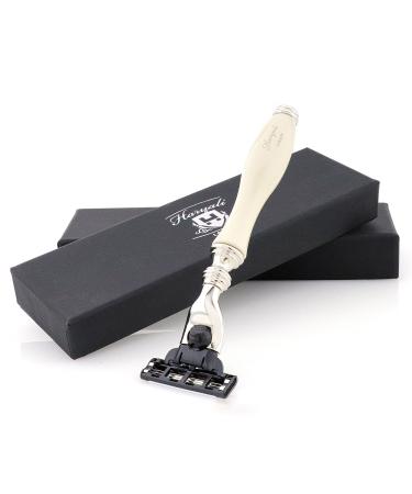 Haryali London Razor for Men-Perfect Razor-Ivory Handle - Buy Online on GoSupps.com