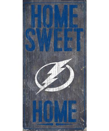 NHL Tampa Bay Lightning Unisex Tampa Bay Lightning Home Sweet Home, Team Color, 6 x 12