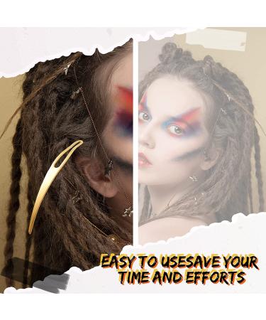 12 Pieces Interlocking Tool Dreadlocks Kit - Easyloc Hair Sisterlock Crochet Tool (Gold) - Buy Online on GoSupps.com