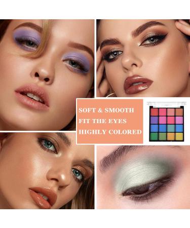 16 Colors Eyeshadow Palette Matte Nude Eye Makeup Palette Ultra-Blendable Long Lasting High Pigmented Waterproof Nudes Neutral Smooth Eye Shadow Palette for Women Natural Charming Looking #04 16 Colors 4# - Buy Online on GoSupps.com