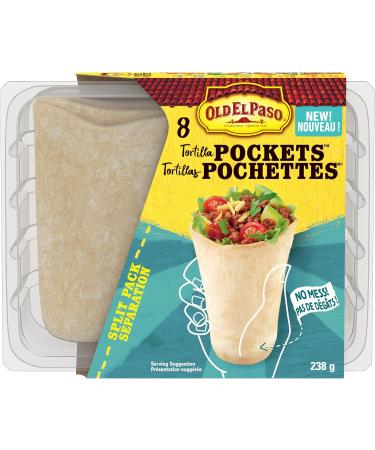 Old El Paso Tortilla Pockets Include 8 Tortillas 238 Grams Package of Tortillas - Buy Online on GoSupps.com