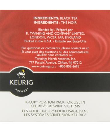 Twinings English Breakfast Tea K-Cups for Keurig | Caffeinated Smooth Flavourful Robust | 12 Count (Pack of 6) | Enjoy Hot or Iced English Breakfast 12 Count (Pack of 6) - Buy Online on GoSupps.com