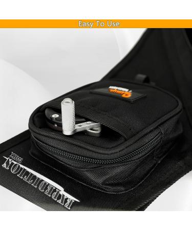 SUNYA Archery Hip Quiver with Tab and Release Pockets, Adjustable Belt - Left Hand Black - Buy Online on GoSupps.com