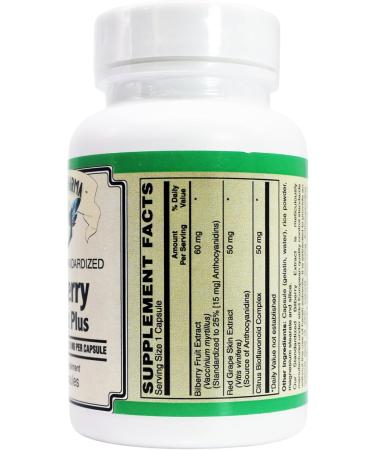 AlchePharma Euromed Bilberry Extract with Grape Skin and Citrus Bioflavonoids - Buy Online on GoSupps.com