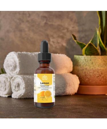 Relaxcation Lemon Seed Oil | Cold Pressed Citrus limon Seed Extract for Face Hair & Skin | 100% Unrefined Vegan Hexane-Free Glow Oil | Amber Glass Travel Size (0.5 oz) 0.5 Fl Oz (Pack of 1) - Buy Online on GoSupps.com