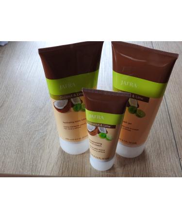 Jafra Coconut & Lime Set (wash gel body lotion and hand cream)