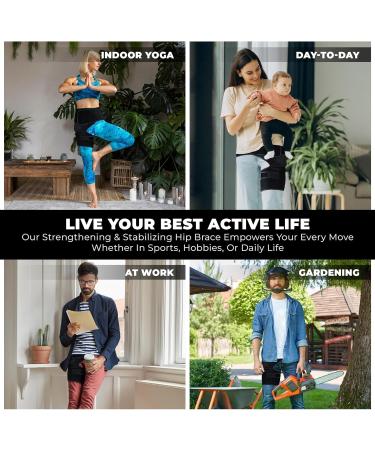 Ortho-Wrap Hip Brace for Sciatica Pain Relief | Unisex Support | Breathable & Anti-Slip | Comfortable Universal Fit - Buy Online on GoSupps.com