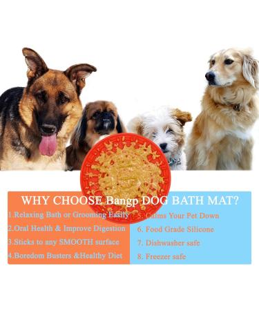 Buddy Treat Mat Perfect Curve Lick Pad Dog Washing Licky Pad- Dogs Bath Buddy- Grooming Helper- Super Suction- Just Add Peanut Butter Red - Buy Online on GoSupps.com