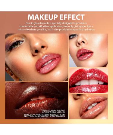 LANGMANNI Hyaluronic Acid Lip Gloss Set - 3Pcs for Hydrated, High Shine Lips | Long Lasting, Brightening Formula - 0.1oz/pc (#1+#2+#3) - Buy Online on GoSupps.com