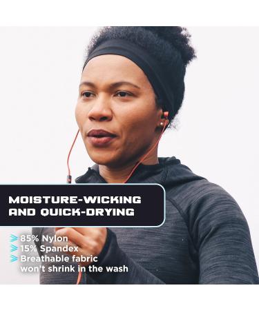 Buy Gray Sports Headband for Men & Women - Anti-Slip Hairband Sweatband for All Head Sizes | 1 Piece - Buy Online on GoSupps.com