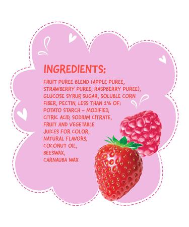 Fruit-tella Soft Gummy Candy - Strawberry and Raspberry Flavors 5 oz (Pack of 12) | Nut Free, No High-Fructose Corn Syrup - Buy Online on GoSupps.com