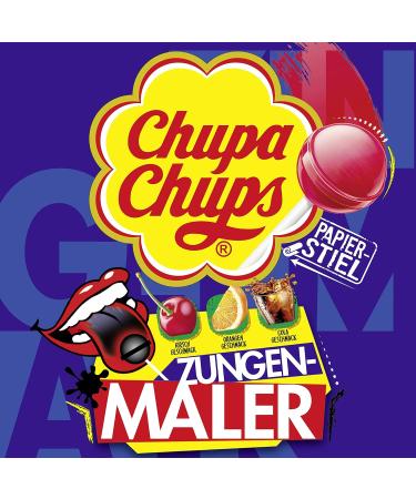 Chupa Chups Tongue Painter Lollipops - 10 Piece Refill Bag | No Artificial Colors | Perfect Christmas Treat! - Buy Online on GoSupps.com