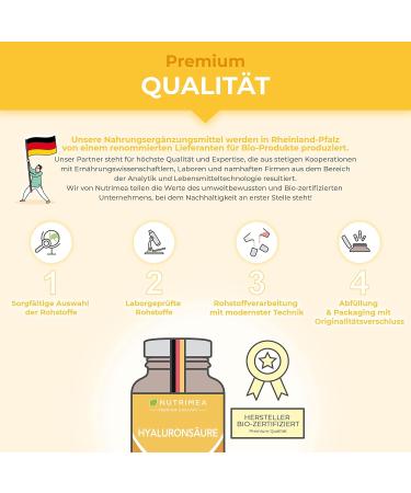 Premium Hyaluronic Acid Capsules 400mg - Marine Collagen & Vitamins C & A for Skin Joints & Anti-Aging - Buy Online on GoSupps.com