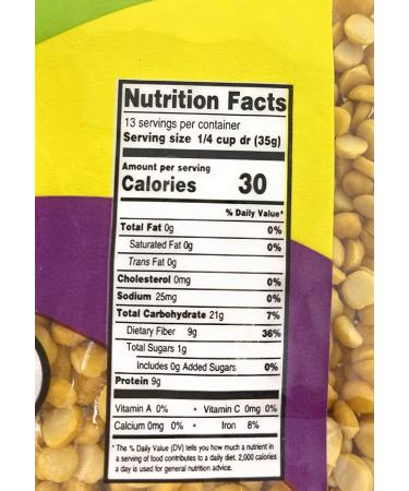 Saffronia Yellow Split Peas 16 oz, Pack of 2 | Ideal for Soups, Stews, and Salads | Rich in Iron, Zinc, and Phosphorus | Vegan, Gluten-Free, Kosher - Buy Online on GoSupps.com