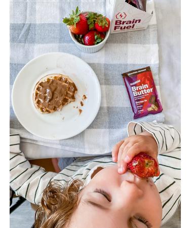 Brainiac Omega-3 Chocolate Almond Butter Pouches - 20 Count, 1.15 oz. Each - Protein & Choline Rich Healthy Snacks for Kids and Adults - Buy Online on GoSupps.com