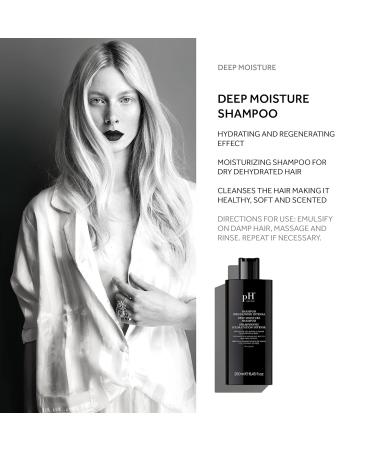 pH Labs Deep Moisture Shampoo & Conditioner Set - Hydrating Nourishing Formula for Dry Hair - Kokum Nut Butter & Rose Extract - 8.45 oz Each - Buy Online on GoSupps.com