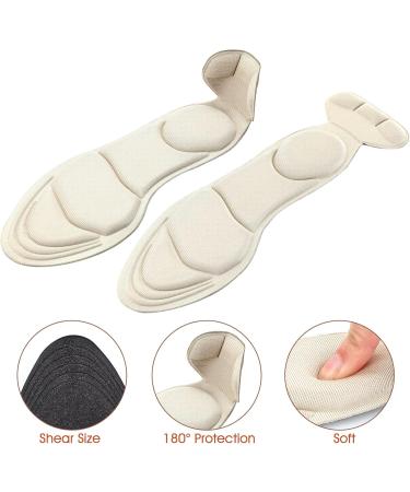 WLLHYF 2 Pairs Heel Insoles - Breathable High Heel Inserts for Arch Pain & Loose Shoes | Comfortable Shoe Pads & Heel Protectors - Buy Online on GoSupps.com