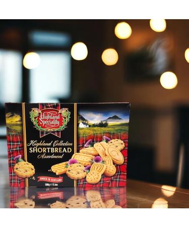 Highland Specialty Traditional Scottish Shortbread Cookies 500g Box Assorted Shapes (1) - Buy Online on GoSupps.com