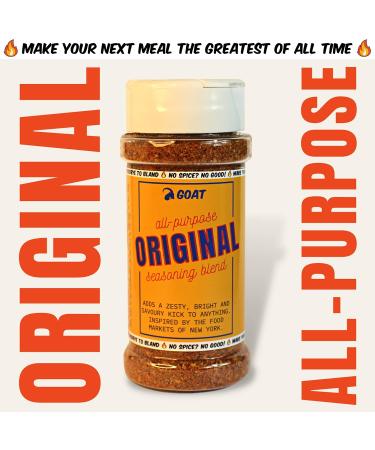 Goat Original Seasoning Blend & Rub - The Perfect All-Rounder Seasoning for Meat Seafood Poultry and Almost Anything. 75g Shaker. Delicious Spice Blend and Seasoning. - Buy Online on GoSupps.com