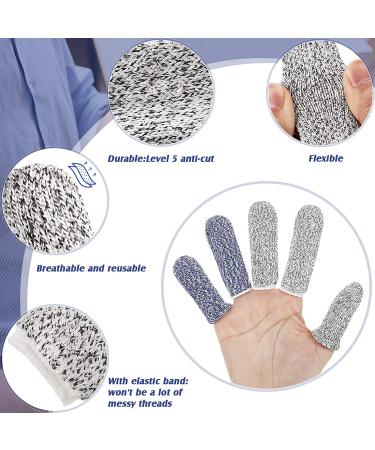 40 Pcs Finger Cots Cut Resistant Protector Anti-Cut Fingertips Finger Sleeve Reusable Finger Covers Thumb Finger Protection Cots for Kitchen Work Sculpture Supplies - Buy Online on GoSupps.com