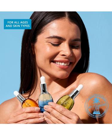 SKINN Anti-Aging Facial Oil Trio | Fine Lines & Wrinkles Skincare Gift Set - Luminous Firming Algae & Ayurvedic Blend - Lightweight Moisturizer & Hydrating Serum - Buy Online on GoSupps.com