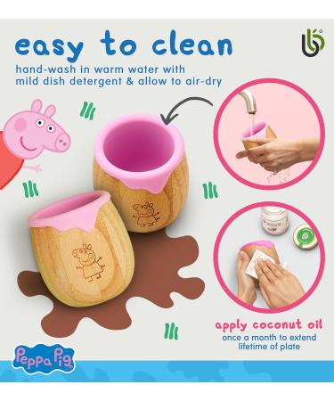 Peppa Pig X Baby and Toddler Sippy Cup - 150ml Eco-Friendly Dinky Cup with Silicone Drip Rim - Ideal Toddler Transition Cup - Buy Online on GoSupps.com