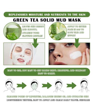 Buy Green Tea Clay Mask Stick | Moisturizing & Deep Cleansing Face Mud Mask for All Skin Types - Shipping Worldwide - Buy Online on GoSupps.com