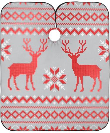 Waterproof Barber Cape - Geometric Reindeer & Cheetah Haircut Bib for Men & Women | Unisex Hair Cutting Cape - Buy Online on GoSupps.com