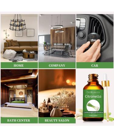 Citronella Essential Oil 100Ml Premium Therapeutic Grade Citronella Oil 100% Pure and Natural Scented Oil for Skin Hair Diffuser Aromatherapy Massage Candle Making SE-Citronella 100ML - Buy Online on GoSupps.com