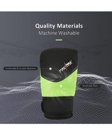 MaxxMMA Neoprene Washable Heavy Bag Gloves - Boxing Training, Neon Yellow (Large-X-Large) - Buy Online on GoSupps.com