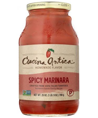 Cucina Antica Spicy Marinara Pasta Sauce 25oz (Pack of 3) - Buy Online on GoSupps.com