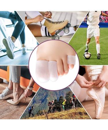 Promifun Toe Protection - 14 Pack Large & Small Transparent Toe Caps for Foot Pain Relief Ingrown Toenails Blisters & Hammer Toe - Buy Online on GoSupps.com