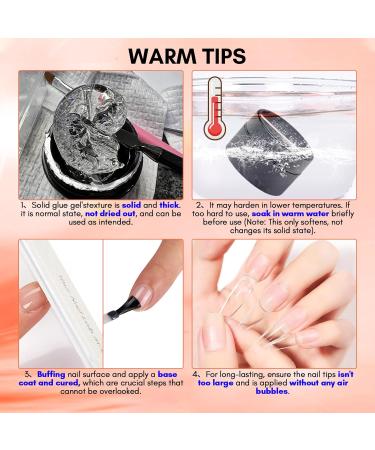 Makartt Solid Gel Nail Glue - 15ml Extra Strong Adhesive for Artificial Nails | UV Non-Stick Clear & Cherice Nail Tips - Buy Online on GoSupps.com
