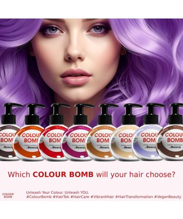 Colour Bomb Violet Power 250 ml Colour Depositing and Cream Conditioning Hair GlazeConditioner Tijdelijk Colour Refresh Treatment No Mix Vegan Friendly No AmmoniaPeroxide - Buy Online on GoSupps.com