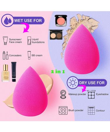 15 PCS Makeup Sponge Set - Beauty Blenders & 2 Holder Stands for Foundation & Liquid Creams | Perfect Blend for Flawless Finish - Buy Online on GoSupps.com