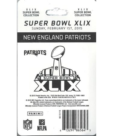 New England Patriots 2014 Panini Super Bowl XLIX Champions Limited Edition Factory Sealed 25 Card Team Set with First Malcolm Butler Rookie Year Card  3 Tom Brady Cards  Super Bowl Moments Cards and More - Buy Online on GoSupps.com