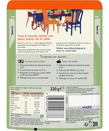 BEN'S ORIGINAL Rice with Curry and Vegetables 2mn (1x220g) - Buy Online on GoSupps.com