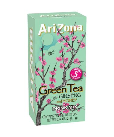 AriZona Green Tea with Ginseng and Honey Powdered Drink Mix - 120 ct Pack, On-the-Go Sticks - Buy Online on GoSupps.com