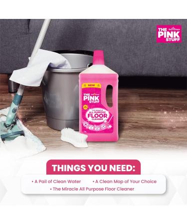 The Pink Stuff The Miracle All Purpose Floor Cleaner 5Pk x 1L + Our Gift for You: Organza Bag Size: 9 x 7 x 0.1cm - Buy Online on GoSupps.com