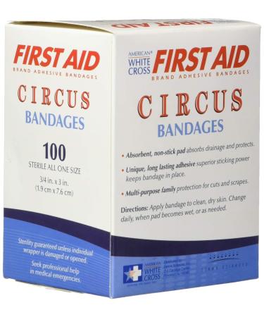 Kids Adhesive Bandage Strips - 3/4" Box of 100 | International Shipping Available - Buy Online on GoSupps.com