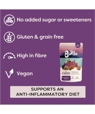 Bardo Calm Botanicals - 100% Natural Unprocessed Healthy Snack - Low Calorie - Vegan Plant Protein - Gluten & Grain Free - No Added Sugar or Sweeteners - High Fibre - Nourish Awards Winner (10 pack) - Buy Online on GoSupps.com