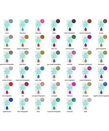 Hemway Eco-Friendly Biodegradable Glitter 100g - Vegan & Cosmetic Safe Sparkle for Face Eyes Body Hair Nails | Champagne Festival Makeup - Buy Online on GoSupps.com