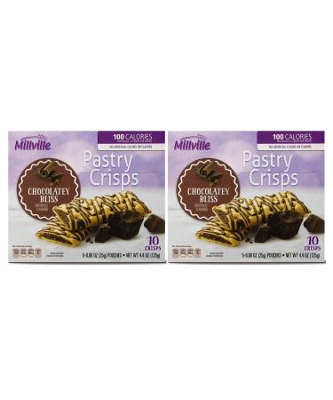 Millville Chocolatey Bliss Naturally Flavored Pastry Crisps Bars - 2 Pk (20 ct)