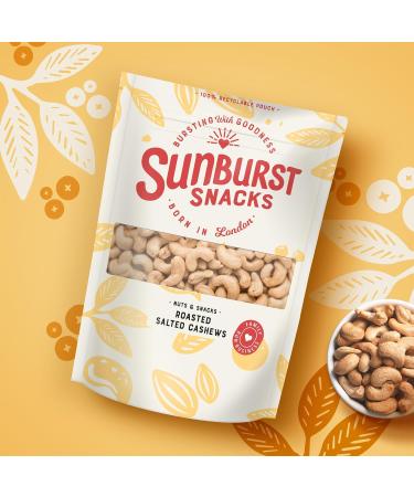 Sunburst Roasted & Sea Salted Whole Cashew Nuts - Non GMO 1KG - Buy Online on GoSupps.com