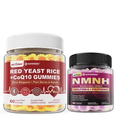 Nextdia NAD+ Supplement Defend Youth Red Yeast Rice Gummies with CoQ10 for Women & Men