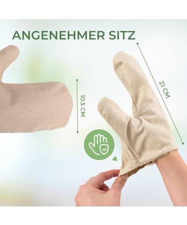 Massage Hand Shoes - 100% Linen Cotton Peeling Massage for Skin Care | Dry & Wet Use | International Shipping - Buy Online on GoSupps.com