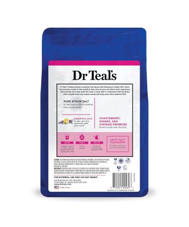 Dr Teal's Menstrual Relief Epsom Salt Soaking Solution 3 lbs (Pack of 4) | Herbal Plant Complex & Essential Oils | Packaging May Vary - Buy Online on GoSupps.com